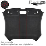 RED STITCH DARK GREY SUEDE HEADLINER COVER FITS AUDI TT MK3 15-19 CUSTOM NEW