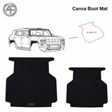 FOR GMC HUMMER EV 2022-2024 TRUNK / BOOT MAT MADE FROM CANVA CUSTOM NEW