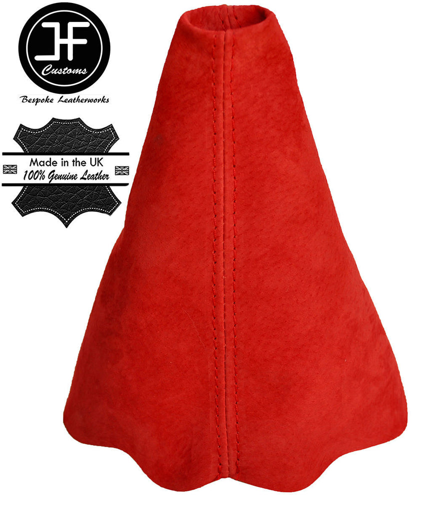 RED SUEDE FITS PEUGEOT 206 206 CC 1998-2012 GEAR STICK GAITER REAL SUEDE