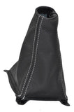 FITS Hyundai EXCEL LEATHER GEAR GAITER SHIFT BOOT white st CUSTOM NEW MADE IN UK