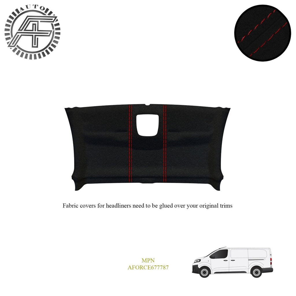 LUXE SUEDE HEADLINER COVER FOR CITROEN JUMPY MK3 5-DOOR PANEL VAN 2015-PRESENT