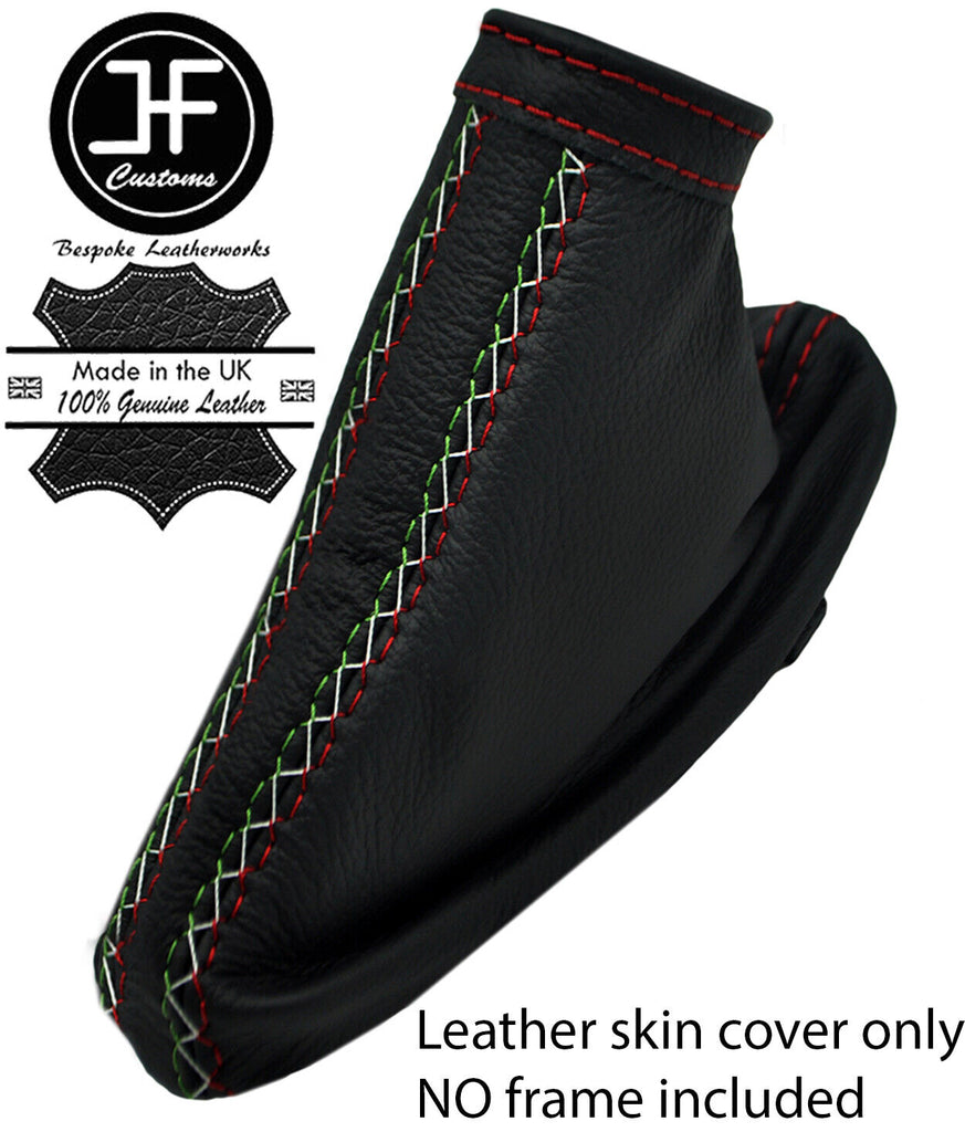 RED STITCH ITALIAN CROSS STITCH LEATHER HANDBRAKE GAITER FOR ALFA ROMEO 159