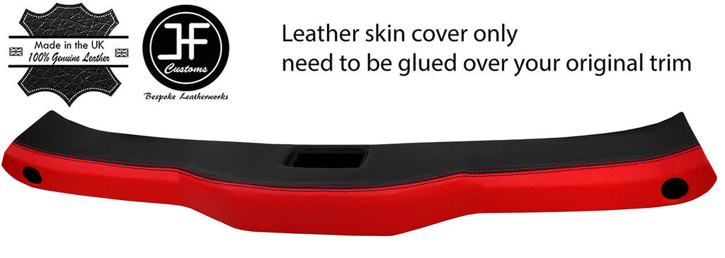BLACK & RED FRONT TOP ROOF PANEL LEATHER COVER FITS HONDA CRX DEL SOL 1992-97