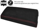 RED STITCHING REAL SUEDE ARMREST COVER FITS DODGE NITRO 2007-2012 CUSTOM NEW