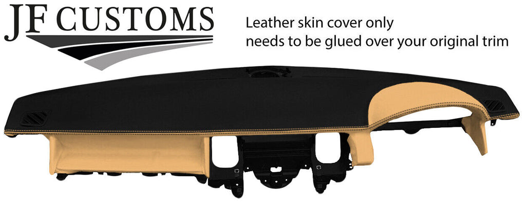 BLACK BEIGE TOP DASH DASHBOARD LEATHER COVER FITS LAND ROVER DISCOVERY 3 04-09