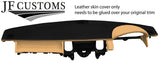 BLACK BEIGE TOP DASH DASHBOARD LEATHER COVER FITS LAND ROVER DISCOVERY 3 04-09