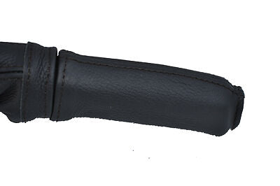 black stitch FITS ALFA ROMEO 156 LEATHER HANDBRAKE HANDLE COVER CUSTOM NEW