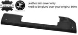 BLACK STITCH STEERING TRIM PANEL LEATHER COVER FITS DEFENDER 90 110 07-17