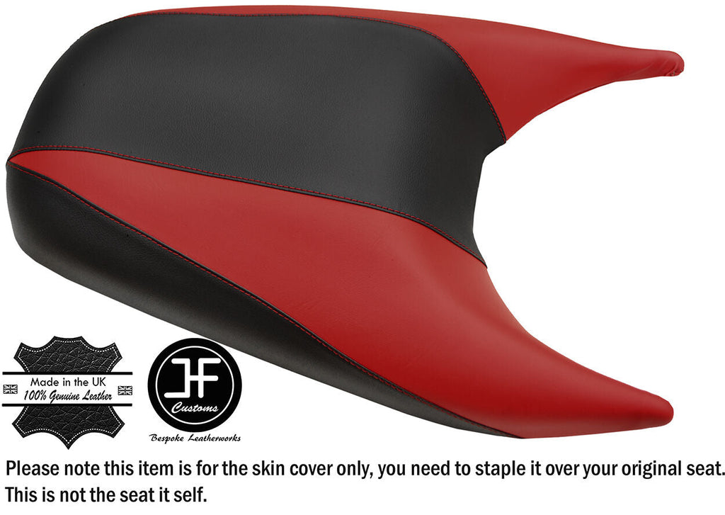 STYLE 2 BLACK & D RED CUSTOM FITS SEADOO GTX GTI 97-01 REAR VINYL SEAT COVER