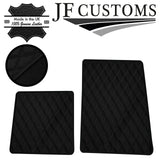 BLACK DIAMOND STITCH VINYL 2X TAILORED FLOOR MAT CARPETS FOR LOTUS ELISE S1