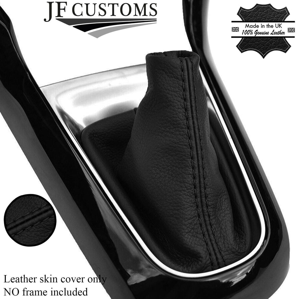 BLACK STITCH TOP GRAIN LEATHER MANUAL GEAR GAITER FITS CITROEN C3 PICASSO 09-15