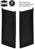 BLACK STITCH 2X LOWER B PILLAR REAL SUEDE COVERS FOR RANGE ROVER SPORT 05-13