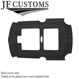 L BLUE STITCH D GREY SUEDE SUN ROOF HEADLINER COVER FOR BMW MINI R50 R53 01-06