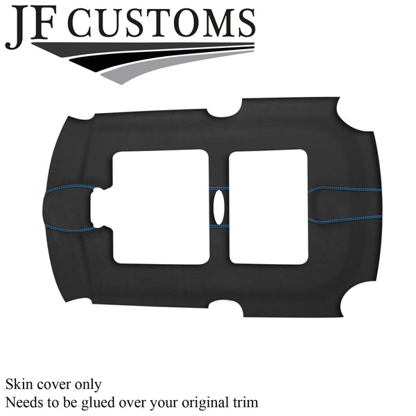 L BLUE STITCH D GREY SUEDE SUN ROOF HEADLINER COVER FOR BMW MINI R50 R ...