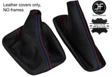 RED STITCH LEATHER GEAR & HANDBRAKE GAITER FOR BMW 3 SERIES E30 81-92 STYLE 2