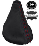 RED STITCH MANUAL LEATHER GEAR STICK GAITER FITS TOYOTA AVENSIS 2000-2002