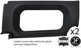 BLACK STITCH 2X REAR WINDOW SIDE TRIM COVERS FITS DEFENDER 90 110 STATION WAGON