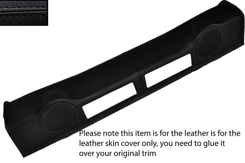 BLACK STITCH REAR SPEAKER PANEL LEATHER TRIM SKIN COVER FITS NISSAN 350Z 02-09