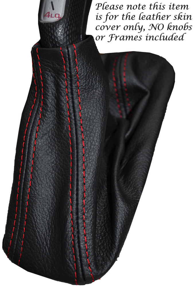 RED STITCH HI LOW TRANSFER LEATHER GEAR BOOT FITS JEEP CHEROKEE LIBERTY KJ