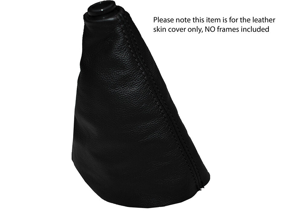 BLACK STITCH LEATHER MANUAL GEAR GAITER FITS DAIHATSU SIRION S CUSTOM NEW