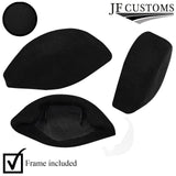 2X FRONT SEAT BELT MOUNTING SUEDE COVERS+FRAME FOR PORSCHE 911 944 968 924s