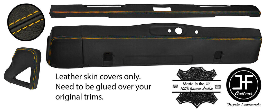 YELLOW STITCH FOR LAND ROVER DEFENDER 90 110 83-06 DASH DASHBOARD KIT COVERS