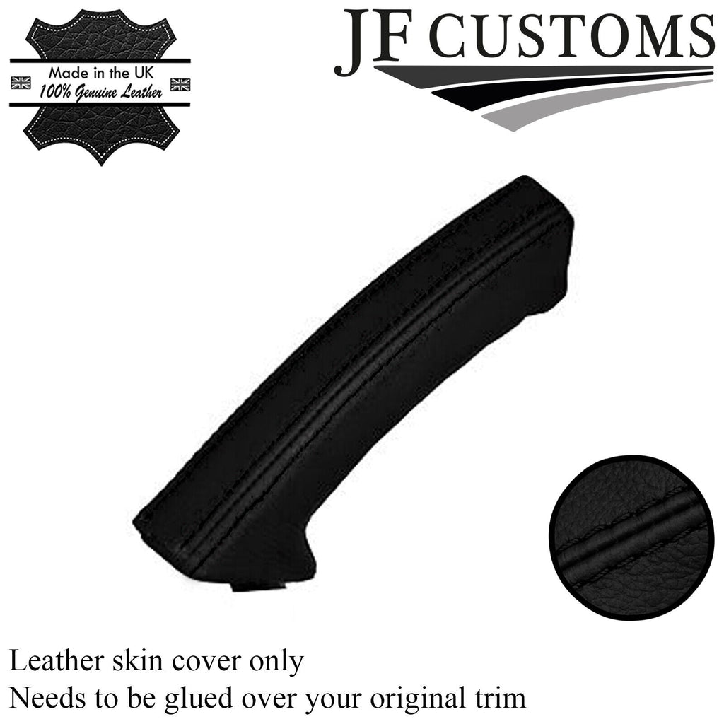 BLACK STITCH FITS SAAB 93 9-3 03-11 LEATHER HANDBRAKE HANDLE COVER ONLY