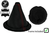 RED STITCH LEATHER MANUAL GEAR SHIFT BOOT+PLASTIC FRAME FITS SCION TC 11-16