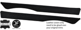 BLACK STITCHING 2X TOP REAR DOOR CAPPINGS LEATHER COVERS FITS MG MGB GT CLASSIC