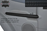 BLACK STITCH 2X REAR FULL DOOR HANDLE SKIN COVERS FITS CITROEN C3 PLURIEL 03-06
