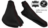 RED STITCH AUTOMATIC GEAR HANDBRAKE GAITER FITS OPEL VAUXHALL OMEGA B 94-99