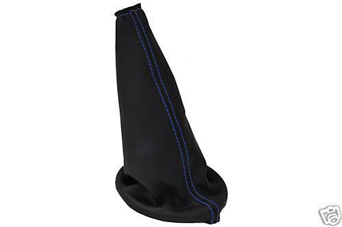 FITS CITROEN SAXO VTR /VTS LEATHER GEAR GAITER BLUE STITCH CUSTOM NEW MADE IN UK