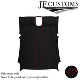 RED STITCH LUXE- SUEDE ROOF HEADLINER COVER FOR JAGUAR S TYPE 99-07 CUSTOM NEW