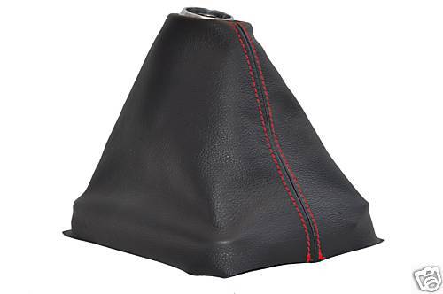 FITS FORD CORTINA MK2 LEATHER GEAR GAITER 66-70 RED STIT CUSTOM NEW MADE IN UK