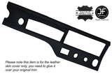 BLACK STICH RADIO DASH PANEL TRIM LEATHER SKIN COVER FITS PORSCHE 911 G50 84-89