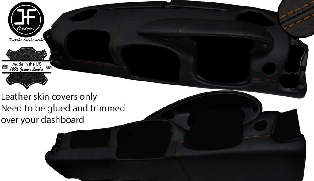 BROWN STITCH DASH DASHBOARD LEATHER COVER FOR PORSCHE CARRERA 911 996 97-00