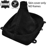 BLACK STITCH REAL SUEDE MANUAL GEAR GAITER FITS HYUNDAI i30 2007-2011 CUSTOM NEW