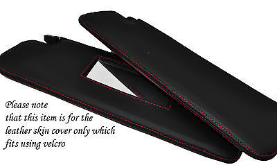 RED STITCH 2X SUN VISORS SKIN COVERS FITS MERCEDES G CLASS W460 W461 CUSTOM NEW