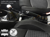 YELLOW STITCH TOP GRAIN LEATHER GEAR-HANDBRAKE GAITER FOR ALFA ROMEO MITO 08-17