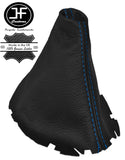 BLUE STITCHING MANUAL REAL LEATHER GEAR GAITER FITS VW SCIROCCO III 2008-2013