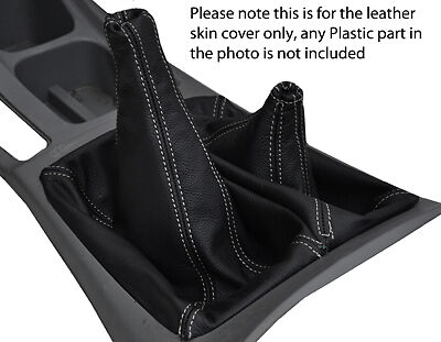 white stitch FITS TOYOTA HILUX  05-12 MANUAL 4X4 LEATHER GAITER CUSTOM NEW