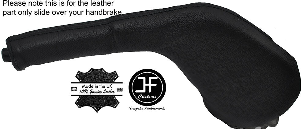 BLACK STICH FULL HANDBRAKE LEATHER COVER FITS MAZDA MX5 MIATA MK1 MK2 2.5 89-04