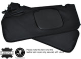 BLACK STITCH 2X SUN VISORS LEATHER COVERS FITS FORD MUSTANG CONVERTIBLE 05-09