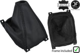 BLACK STITCH LEATHER MANUAL GEAR+PLASTIC FRAME FITS HONDA ACCORD  MK7 1998-2002