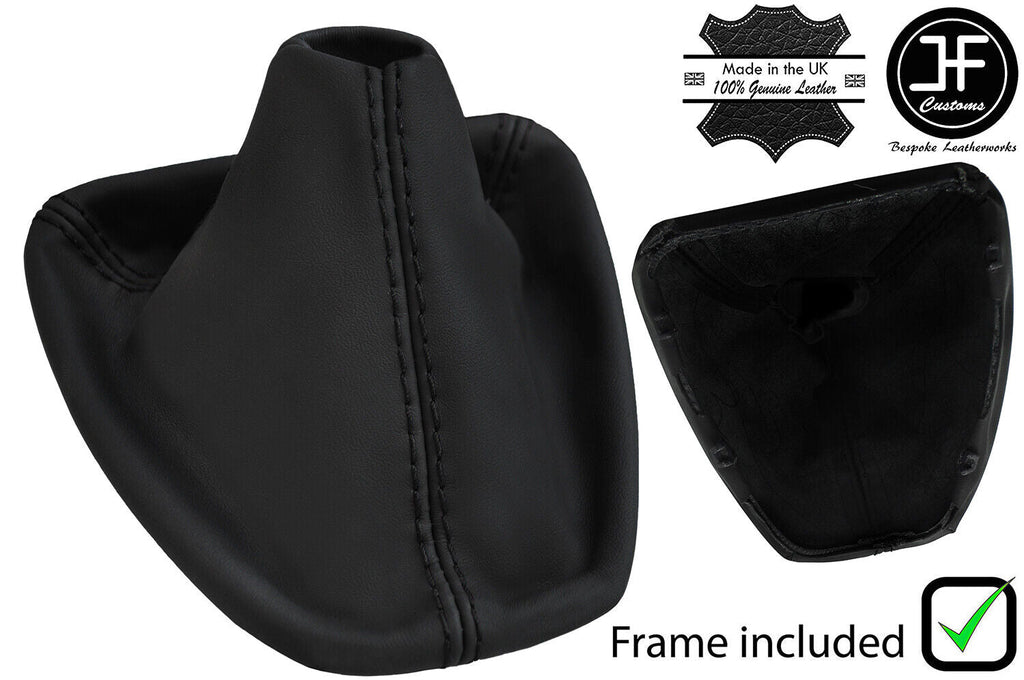 BLACK STITCH NAPPA LEATHER GEAR+PLASTIC FRAME FOR BMW E90 E92 E93 07-13 V8 ONLY