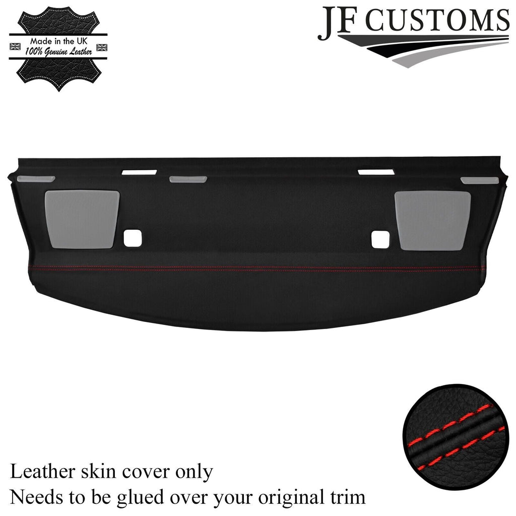 FITS BMW E90 3 SERIES 320D 05-11 RED STITCH REAR PARCEL SHELF LEATHER COVER