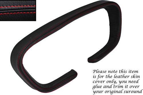 RED STITCHING FITS MG MGB SPEEDO TRIM LEATHER SKIN COVER ONLY CUSTOM NEW