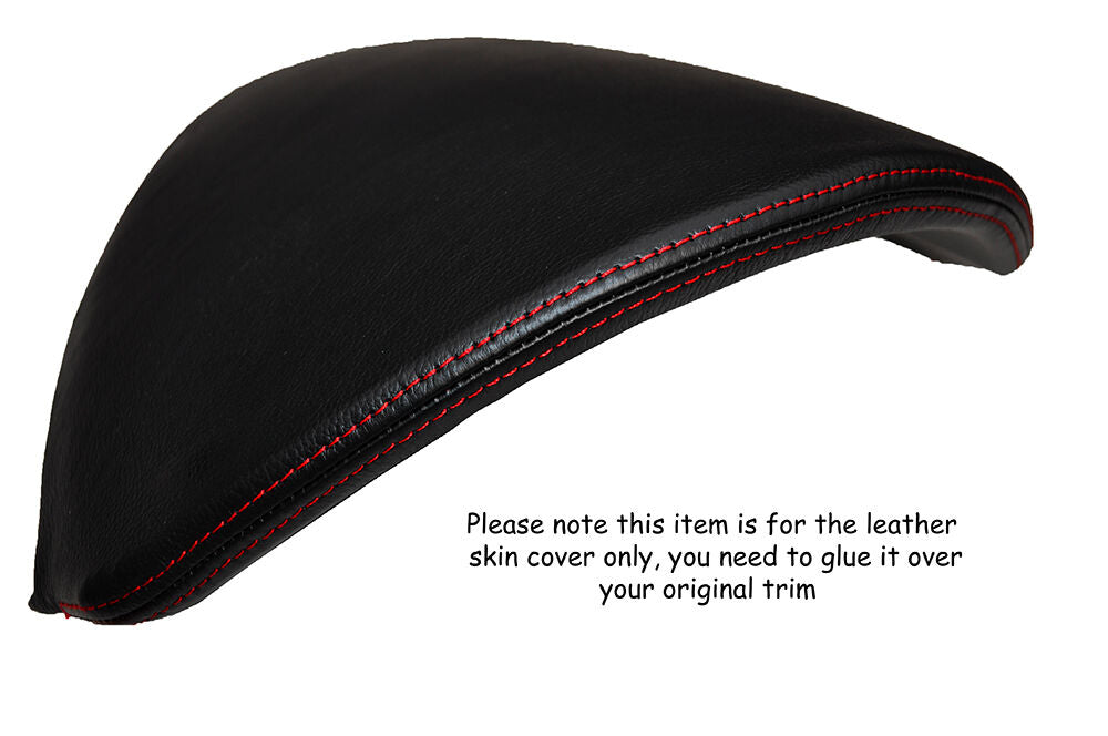 RED STITCHING SPEEDO HOOD LEATHER SKIN COVER FITS NISSAN QASHQAI 2007-2013