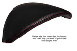 RED STITCHING SPEEDO HOOD LEATHER SKIN COVER FITS NISSAN QASHQAI 2007-2013