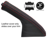 RED STITCH TOP GRAIN LEATHER HANDBRAKE GAITER FITS TOYOTA MR2 MK1 AW11 84-89